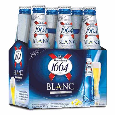 kronenbourg 1664 blanc 330 ml - 6 bottles edmonton liquor delivery