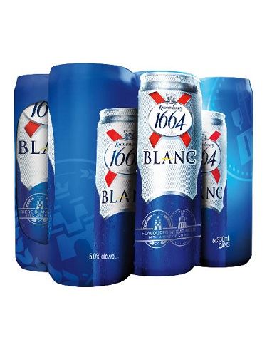 kronenbourg 1664 blanc 330 ml - 6 cans edmonton liquor delivery