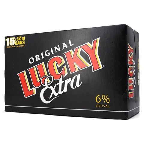 lucky lager extra 355 ml - 15 cans edmonton liquor delivery