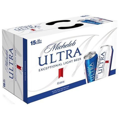 michelob ultra 355 ml - 15 cans edmonton liquor delivery