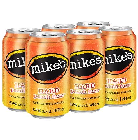 mike's hard peach fuzz 355 ml - 6 cans edmonton liquor delivery