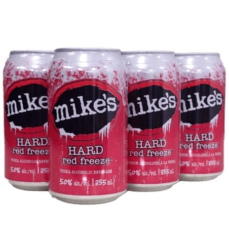 mike's hard red freeze 355 ml - 6 cans edmonton liquor delivery