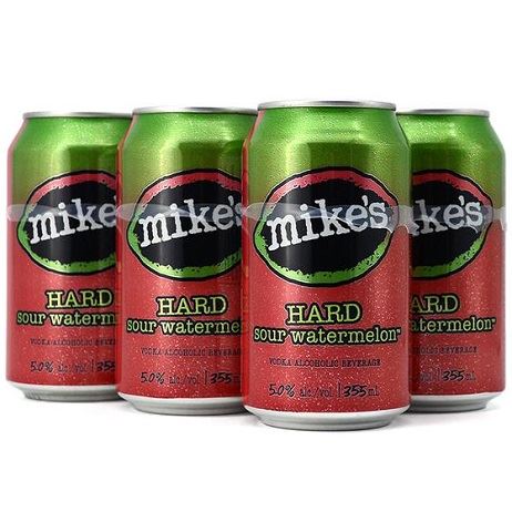 mike's hard sour watermelon 355 ml - 6 cans edmonton liquor delivery