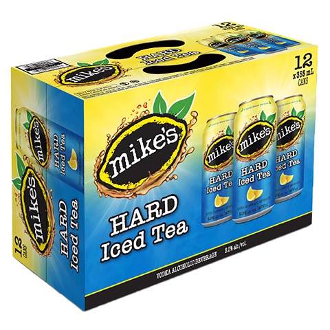 mike's lemon hard iced tea 355 ml -12 cans edmonton liquor delivery