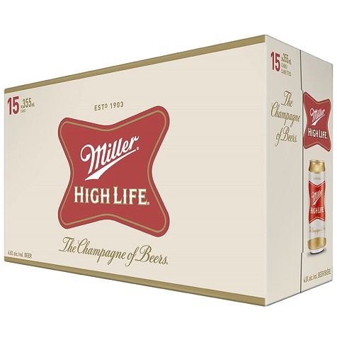 miller high life 355 ml - 15 cans edmonton liquor delivery