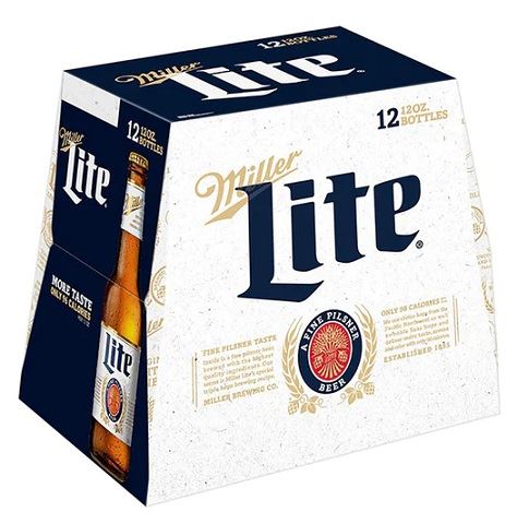 miller lite 355 ml - 12 bottles edmonton liquor delivery