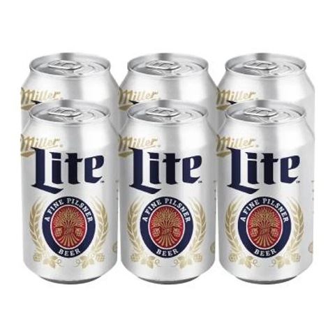 miller lite 355 ml - 6 cans edmonton liquor delivery