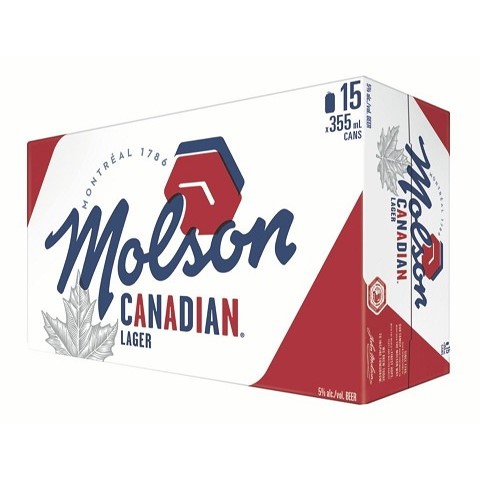 molson canadian 355 ml - 15 cans edmonton liquor delivery