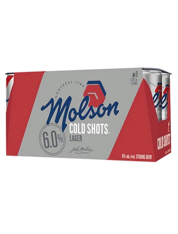 molson canadian cold shot 222 ml - 8 cans edmonton liquor delivery