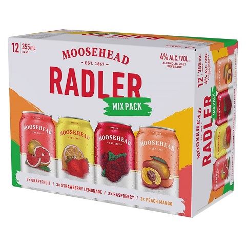 moosehead radler mix 355 ml - 12 cans edmonton liquor delivery