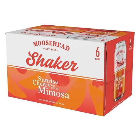 moosehead shaker sunrise cherry mimosa 355 ml - 6 cans edmonton liquor delivery
