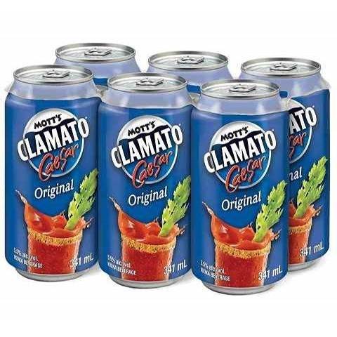 mott's clamato caesar original 341 ml - 6 cans edmonton liquor delivery