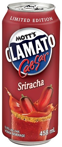 mott's clamato caesar sriracha 458 ml single can edmonton liquor delivery