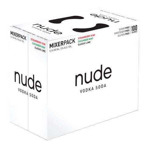 nude vodka soda mixer 355 ml - 12 cans edmonton liquor delivery