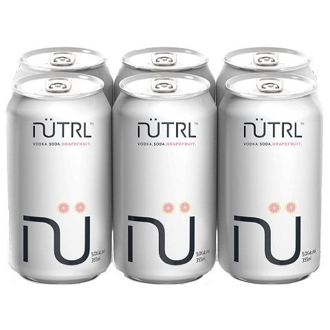 nutrl vodka soda grapefruit 355 ml - 6 cans edmonton liquor delivery