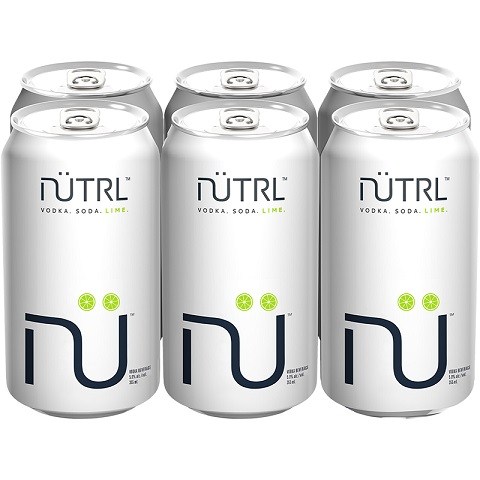 nutrl vodka soda lime 355 ml - 6 cans edmonton liquor delivery