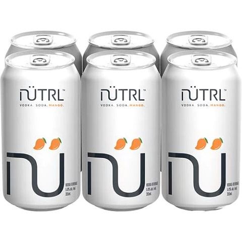 nutrl vodka soda mango 355 ml - 6 cans edmonton liquor delivery