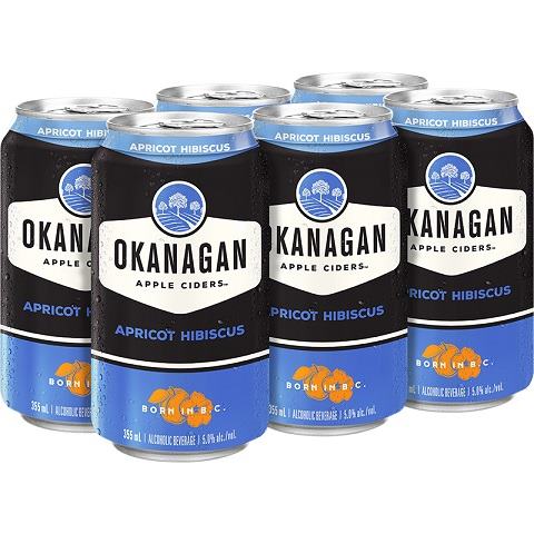 okanagan apricot hibiscus 355 ml - 6 cans edmonton liquor delivery