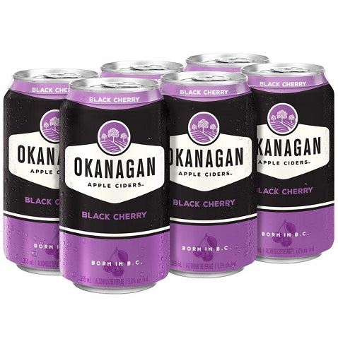 okanagan black cherry 355 ml - 6 cans edmonton liquor delivery