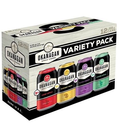 okanagan cider variety pack 355 ml - 12 cans edmonton liquor delivery