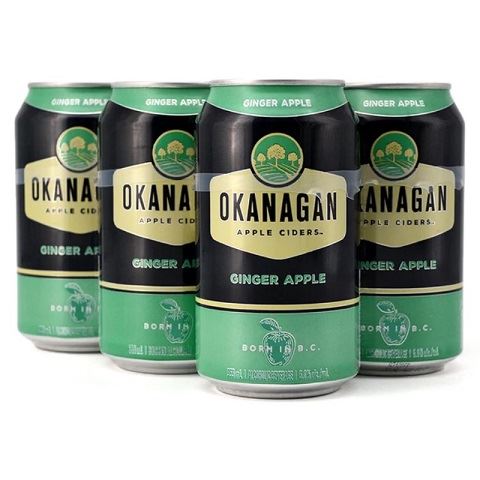 okanagan ginger apple 355 ml - 6 cans edmonton liquor delivery
