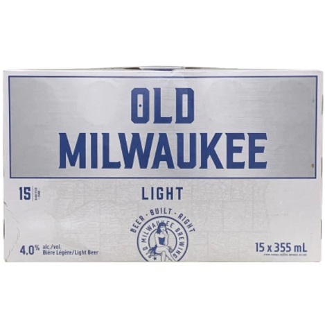 old milwaukee light 355 ml - 15 cans edmonton liquor delivery