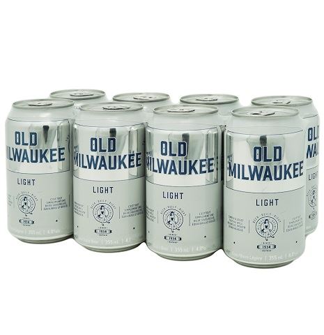 old milwaukee light 355 ml - 8 cans edmonton liquor delivery