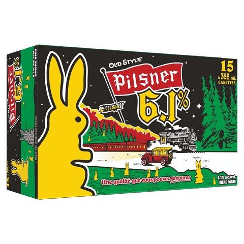 old style pilsner 6.1% 355 ml - 15 cans edmonton liquor delivery