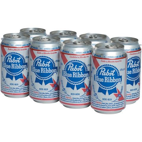 pabst blue ribbon 355 ml - 8 cans edmonton liquor delivery