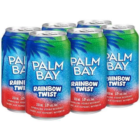 palm bay rainbow twist 355 ml - 6 cans edmonton liquor delivery