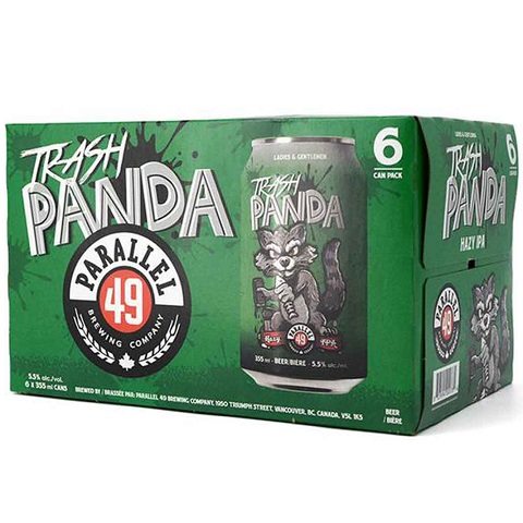 parallel 49 trash panda hazy ipa 355 ml - 6 cans edmonton liquor delivery