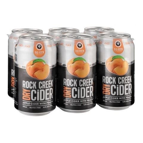 rock creek peach 355 ml - 6 cans edmonton liquor delivery