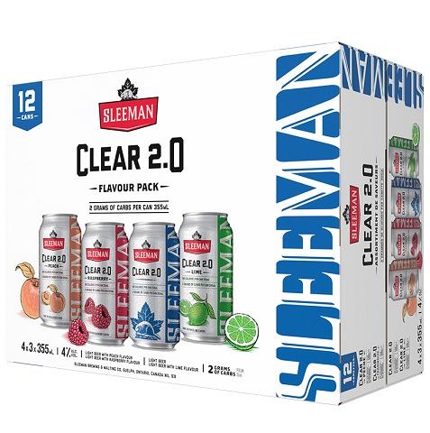 sleeman clear 2.0 mix pack 355 ml - 12 cans edmonton liquor delivery