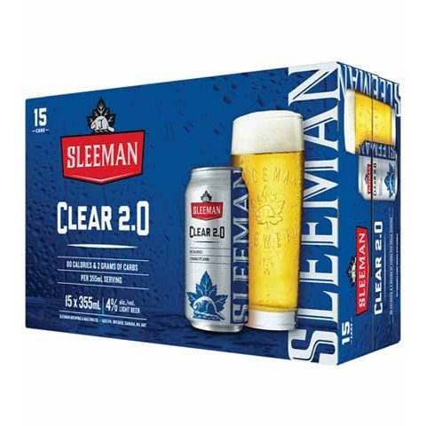 sleeman clear 355 ml - 15 cans edmonton liquor delivery