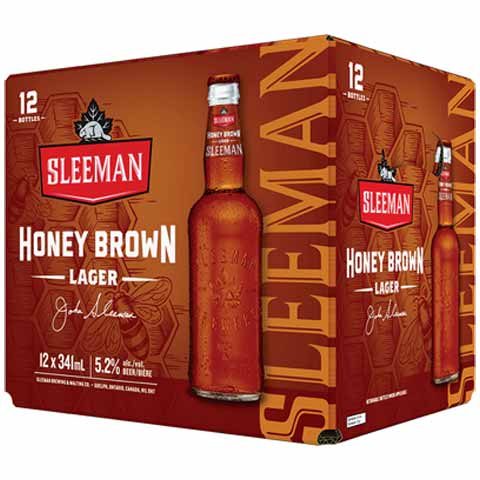 sleeman honey brown 341 ml - 12 bottles edmonton liquor delivery