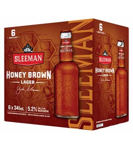 sleeman honey brown 341 ml - 6 bottles edmonton liquor delivery