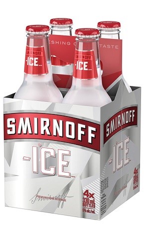 smirnoff ice 330 ml - 4 bottles edmonton liquor delivery