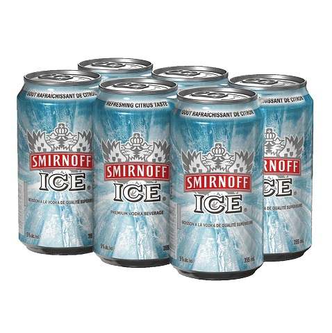 smirnoff ice 355 ml - 6 cans edmonton liquor delivery