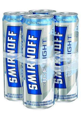 smirnoff ice light original 355 ml - 4 cans edmonton liquor delivery