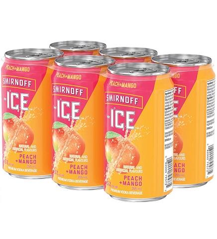 smirnoff ice smash peach & mango 355 ml - 6 cans edmonton liquor delivery