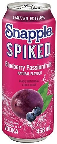 snapple spiked blueberry passion tea 458 ml single can edmonton liquor delivery