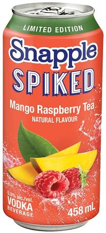 snapple spiked mango raspberry tea 458 ml single can edmonton liquor delivery