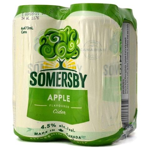 somersby apple cider 473 ml - 4 cans edmonton liquor delivery