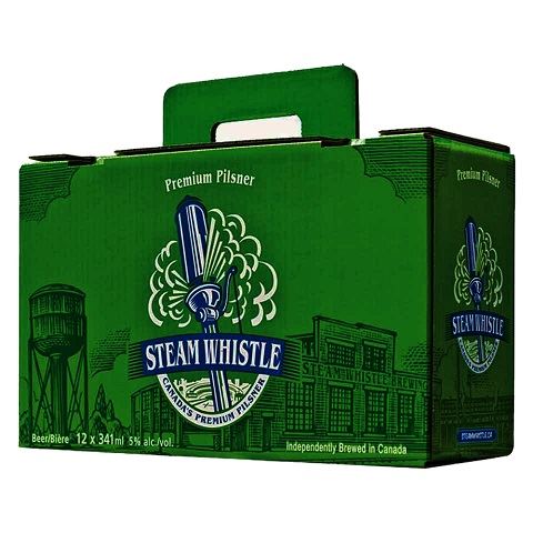 steam whistle premium pilsner 341 ml - 12 bottles edmonton liquor delivery