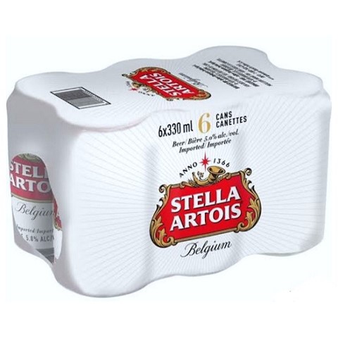 stella artois 330 ml - 6 cans edmonton liquor delivery