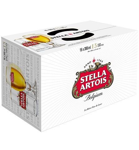 stella artois 355 ml - 15 cans edmonton liquor delivery