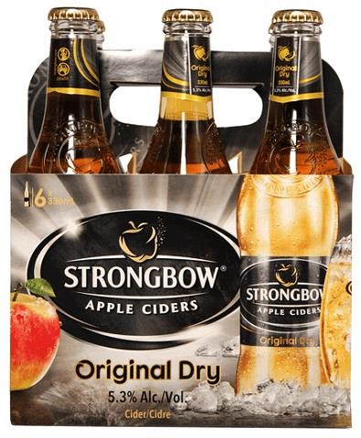 strongbow apple cider 330 ml - 6 bottles edmonton liquor delivery