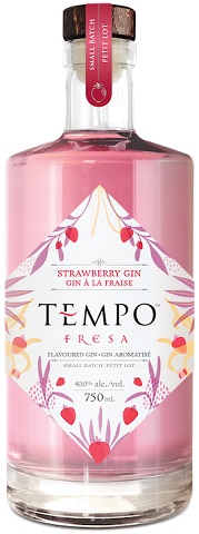 tempo fresa strawberry gin 750 ml single bottle edmonton liquor delivery