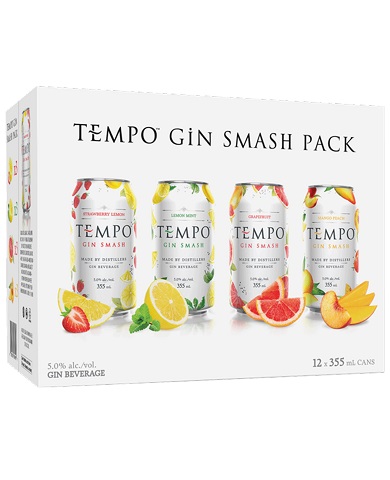 tempo gin smash pack 355 ml - 12 cans edmonton liquor delivery