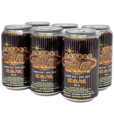 triple 777 strong beer 355 ml - 6 cans edmonton liquor delivery